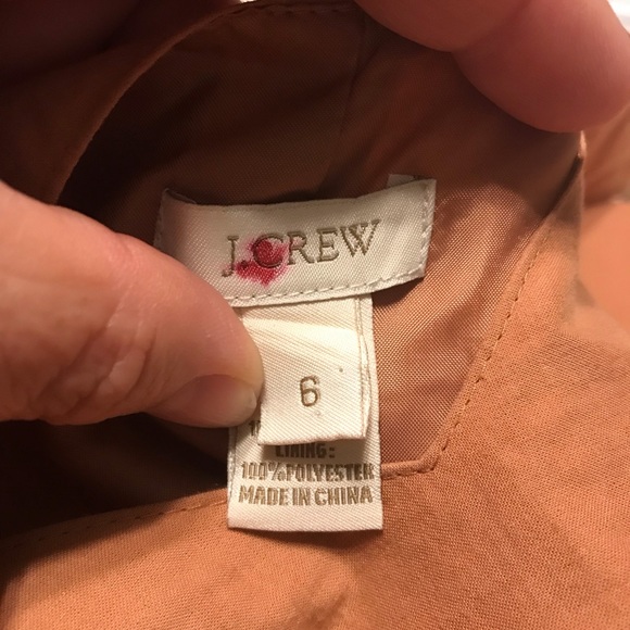 J. Crew Apricot Color Eyelet Bottom Sleeveless Dress - Picture 5 of 5